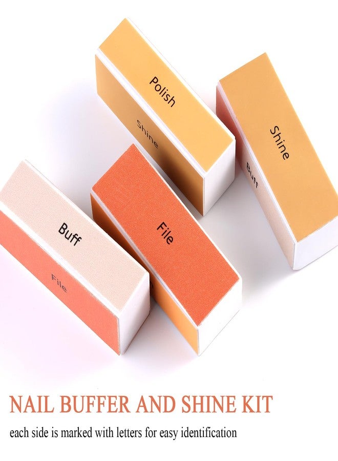 Furtherpretty Nail Buffer and Shine Kit, 4 Sided Nail Buffer Block Nail Files for Natural Nails Buffing Sanding Polishing Fingernail Smoother Block 100/120/240/600/3000 Grit Nail Filer Manicure Tools - Image 5